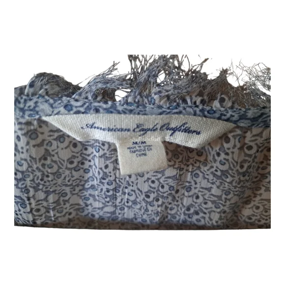 American Eagle Outfitters Sheer Sleeveless Racerback Tank Top Blouse Sz M - Picture 3 of 5